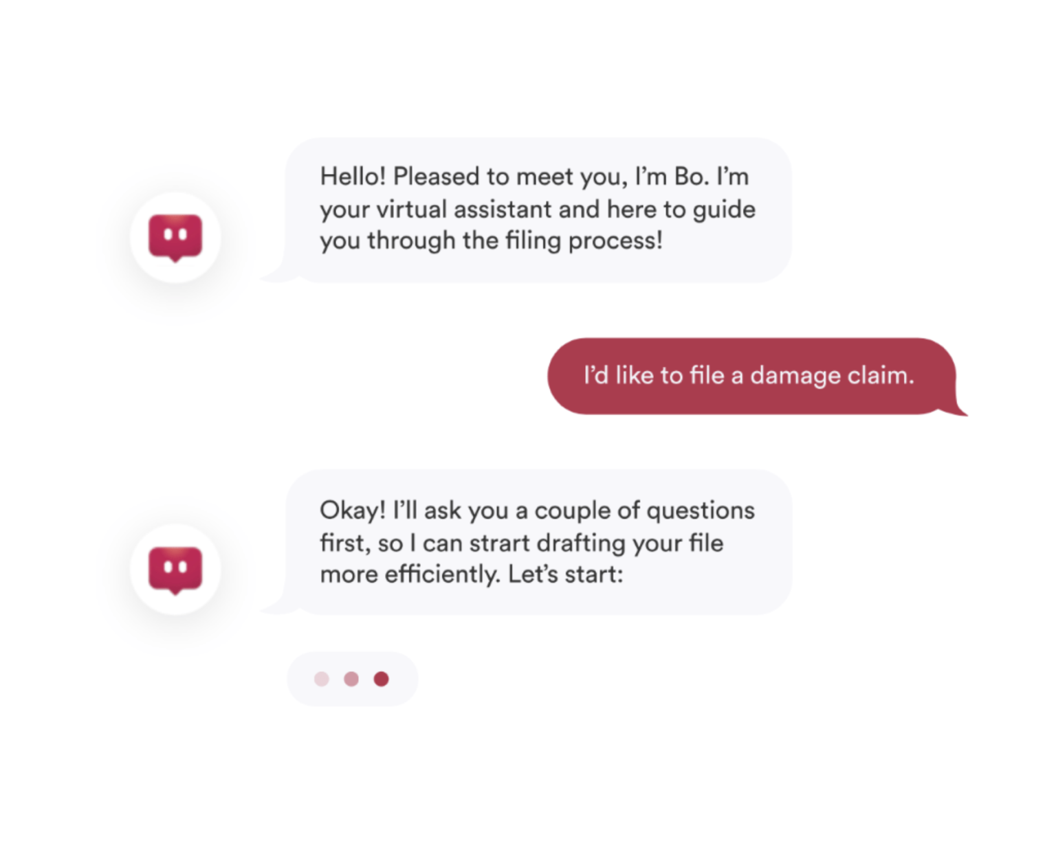 Belfius conversational banking example with a chatbot