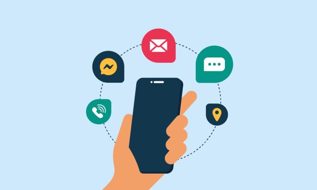 Mobile phone with omnichannel communication capabilities