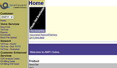 ANPI Long Distance Portal Screenshot