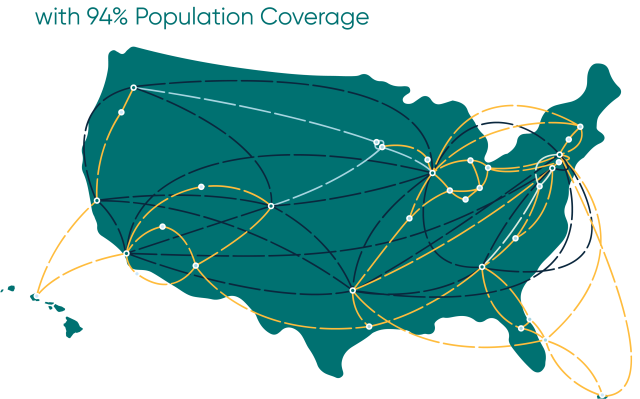 Sinch population coverage map