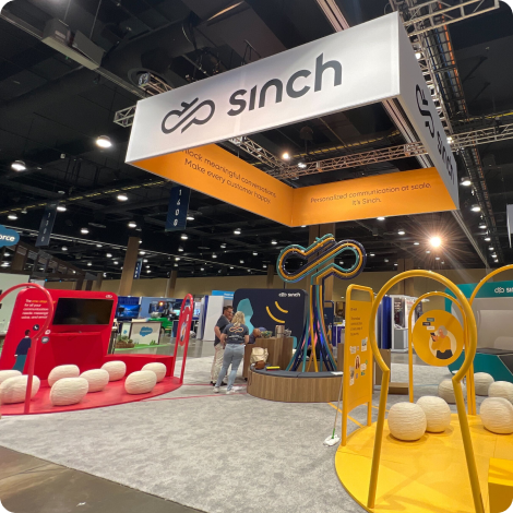 sinch booth at enterprise connect 2022