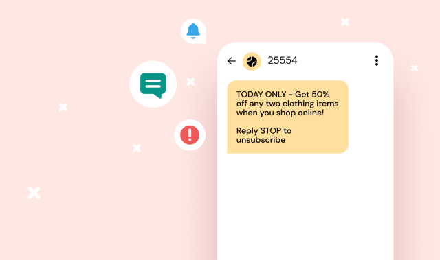 Promotional message that can be used as an SMS template