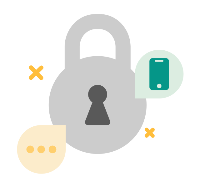 Lock for security and verification purposes