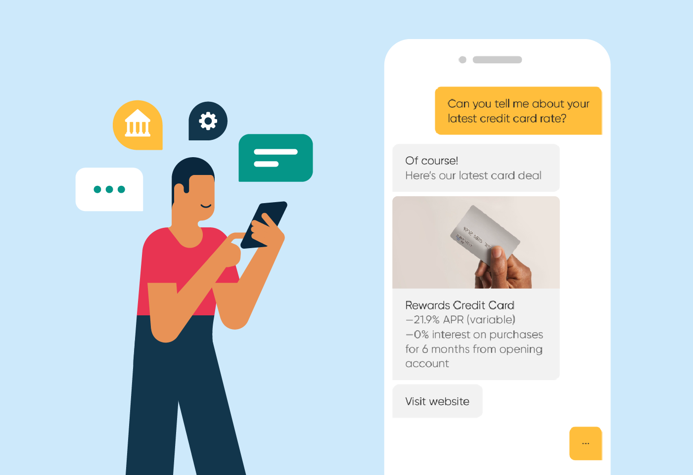 Illustration shows how automation can help mobile customer support
