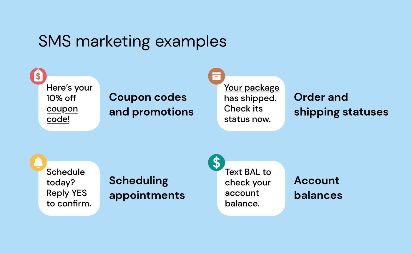 SMS marketing examples