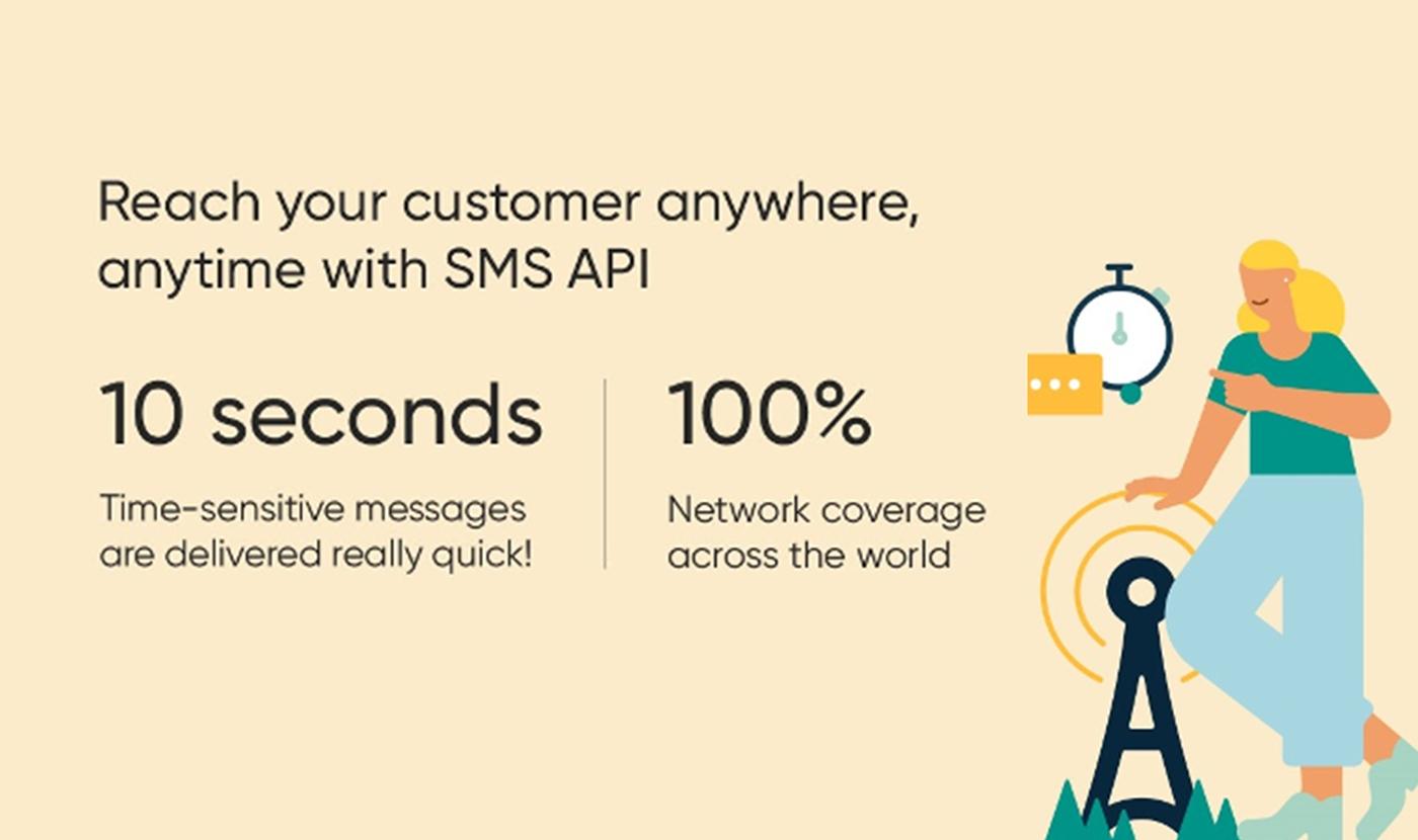 Reach your customer anywhere, anytime with SMS API