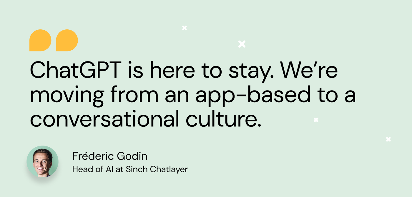 Quote Frederic Godin about GPT and conversational culture