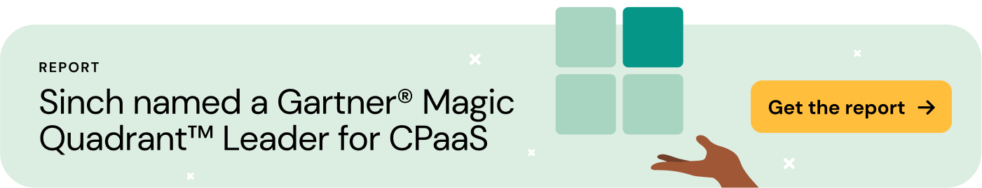 Gartner Magic Quadrant names Sinch a Leader for CPaaS