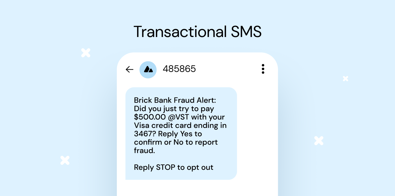 Transactional SMS example